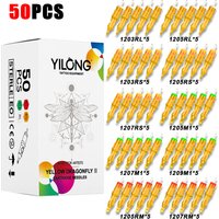 YILONG 50PCS Mixed Needle Professional Tattoo Cartridge Needles with Membrane Safety Cartridges Disposable Tattoo Needle