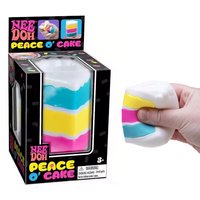 Needoh Sensory Peace O' Cake Sensory Stress Reliever Fidget Toy Anxiety Focus Non-toxic Squeeze Stretch Toy For Adults Gift
