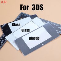JCD For Nintendo 3DS Front LCD Equipped With Strong Adhesive backing Plass Or Glass Top Screen Protector Cover Lens Replacement