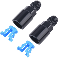 1Pcs Quick Connect 6AN AN6 Male To 3/8", 5/16" AN8 8AN Quick Disconnect Male Push On EFI Fitting Fuel Adapter Aluminum Black