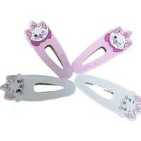 Disney Marie Cat The Aristocats Acrylic Duckbill Clip Girl Bangs Side Clip Accessories Cute Children's Hair Clip Birthday Gift