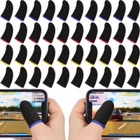 20/40pcs Finger Sweat Proof Gaming Sleeves Waterproof Gaming Sleeves Thumb Finger Sleeve Breathable Game Controller Finger Cover