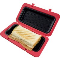 Mini Microwave Toastie Sandwich Maker Microwave Sandwich Maker with Removable Non-Stick Plates Panini Press & Grilled Cheese