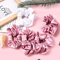 1/5pcs Elegant bride team bride Satin Scrunchies Hair Band Ties bridesmaid gift Wedding Bridal Shower Bachelorette Party decor
