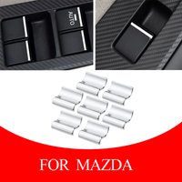 7Pcs/Set for Mazda 3 6 CX5 CX3 CX4 Atenza Axela Accessories Car Window Lift Buttons Decorate Sequins Car Styling