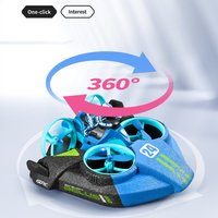 3 in 1 Sea Land Air Flight RC Mini Drone Altitude Hold Headless Mode 2.4G 6-Axis Quadcopter Boat RC Helicopter For Kid