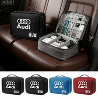 For Audi Sline A1 A2 A3 A4 A5 A6 A7 A8 Q1 Q2 Q3 Q4 Q5 Q6 sticker Car Accessories Digital Storage Bag Data Cable EVA Tools Case