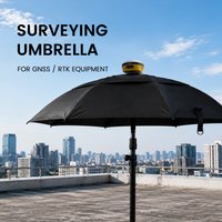 Archinno Portable Field Survey GNSS Umbrella Wind Resistant RTK Sunshade GNSS Pole Umbrella for Survey Poles