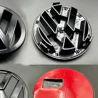 Gloss Black Fit for Golf 5 MK5 2003-2007 Front Grill Cover or 110mm Rear Trunk Lid cover Car Styling Logo Accessories