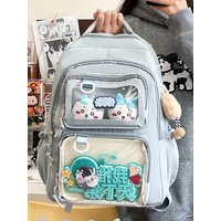 High Capacity School Backpack for High School Students Double Shoulder Campus Bag Lightweight Waterproof Commuter Style Backpack