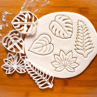 Tropical Leaf Shaped Cookie Cutters,Biscuit Cutter,Cookie Cutters for Baking,DIY Cake, Pastry Tools,Fondant Tool,Kitchen Items