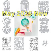 Birthday Balloon Present Metal Cutting Dies Clear Stamps for DIY Greeting Card Decorating Scrapbook Paper Embossing May 2026 New