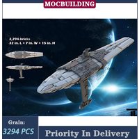 MOC UCS Resistance Fleet Model Building Blocks MC75 Star Cruiser Bunkerbuster Technology Bricks Toy DIY Display Kid Collection
