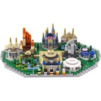 MOC Fantasy Amusement Park Building Block Splicing Creative Toy Ornament Small Particles Children Bricks Gift