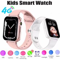Smartwatch dla dzieci 4G z funkcją SOS, lokalizacją GPS, kamerą, wodoodporny, z obsługą kart SIM i funkcją rozmów wideo.