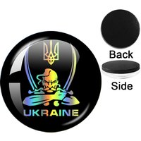 Flag and Emblem of Ukraine Refrigerator Magnets Message Note Photo Gift Suitable For Kitchen, Office Whiteboards And Dishwasher