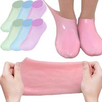 Moisturizing Foot Socks for Cracked Feet Anti Cracking Dry Dead Skin Foot Spa Tools Silicone Foot Care Reusable Gel Stockings