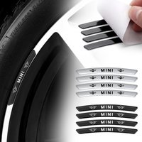 4PCS Aluminum Car Wheel Hub Rim Sticker Badge Exterior Accessories For MINI Cooper S JCW WORKS R55 R56 F55 F56 R57 R58 R59 R60