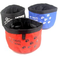 Dog Bowl for Travel Oxford Bowl for Outdoor Hiking Feeding Food Dispenser Breeds Foldable Dog Food Bowl
