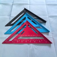 Aluminum Alloy Speed Square Triangle Ruler,Multi-Angle Marking Carpenter Layout Tool for Woodworking,DIY Construction &Carpentry