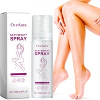 OceAura Body Hair Removal Spray Painless Hair Inhibitor Armpit Leg Hair Reduction Silky Smooth Skin Care Spray Hair Removal Foam