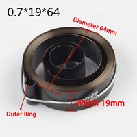 1PC Spiral Flat Wire Coil Torsion Spring Constant Force Extension Springs 0.7mm Thickness X 19mm Width X 1800mm Length