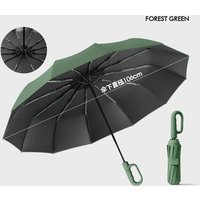 Extra large 48 bone ring buckle umbrella forward fully automatic portable wind-resistant male and female folding rain vinyl umbr