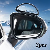2pcs Adjustable Wide Angle Car Blind Spot Rear View Auxiliary Mirror Left+Right