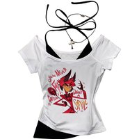 Hazbin Hotels tshirt teen korean clothes anime kawaii Classic Retro Grunge tshirt Punk Comfortable Pop Culture 2000s harajuku
