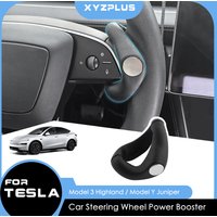 Pour Tesla Modèle Y Juniper Modèle 3 Highland 2025 2026 De Voiture Tournant Volant Power Booster Spinner Bouton De Sécurité Accessoires