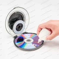 CD/DVD Scratch Repair Kit – Manual Disc Polishing Machine with Cleaning Fluid, Paste & Tool for Data Recovery
