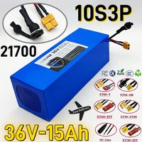 36V 15Ah 21700 Lithium battery pack 10S3P 15000mAh built-in BMS, For Electric Bicycle Scooter Battery +42V 2a charger
