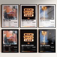 J Cole The Fall-Off Poster Album Art Cover Songs Music Rap Wall Waterproof Paper Sticker For Living Room Home Decor