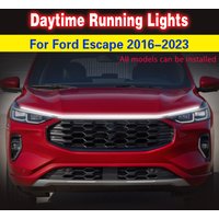 1PCS LED For Ford Escape 2016-2023 Daytime Running Lights Fog Lamps Led Car Hood Lights Strip Decorative Atmosphere Lamps DRL