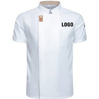 Customized Logo Unisex Chef Jacket Summer Kitchen Shirts Hotel Restaurant Kitchen Coat Bakery Catering Work Cooking Clothes