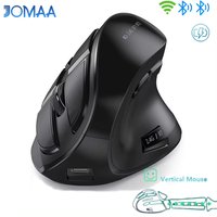 JOMAA Vertical Mouse,Wireless Ergonomic Mouse,Rechargeable Silent Click Buetooth Mouse,OLED Screen,Reduces Tension,for PC Laptop