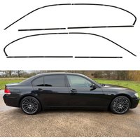 Chrome Delete Window Trim Sticker for BMW 7 Series E65 E66 2002-2008 Glossy/Matte Black Exterior Decal