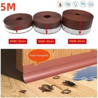 5M Self Adhesive Door Seal Strip Weather Silicone Soundproofing Window Seal Tape Draught Dust Door windshield sealing strip