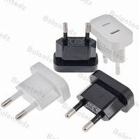 1pcs 4.8/4.0mm Power Plug Adapter US To EU Europe Plug Power Converter Travel Charge Adapter US to EU Adapter Electrical Socket