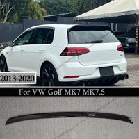 TCR Style For VW Golf MK7 MK7.5 GTI GTD R 2013-2020 Rear Roof Spoiler Wing Rear Splitter Extension Body kits Tuning Gloss Black