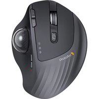 ProtoArc EM01 NL Wireless Trackball Mouse Rechargeable Bluetooth 2.4G Ergonomic Mice for PC iPad Mac Windows 3 Device Connection