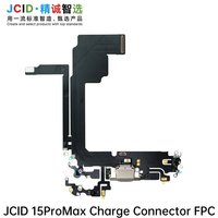 JCID OEM High Quality Charging Port Flex Black Cable Dock Charge Connector FPC Wholesale For iPhone 16 15 14 13 12 Pro Max Parts