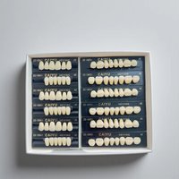 96 Pcs/Set Dental Acrylic Resin False Teeth Anterior Posterior A1 A2 A3 Artificial Preformed Denture Teeth for Dental Prosthesis