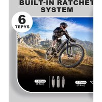 AliExpress NONE Bike Tire Levers Kit - 14 in 1 Portable Bike Multitool with Mini Ratchet Wrench, Bike Tire Levers, Cone Wrenches & File Blade