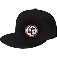 DBZ Kanji Print Baseball Cap Daily Hip Hop Sandwich Sun Hats Unisex Travel Adjustable Cap Flat Bill Brim Snapback Cap