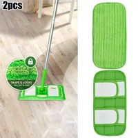 2pcs Microfiber Mop Pads Fits For Sweeper 12 Inch Reusable Spare Parts Home Cleaning Replacement Accessories