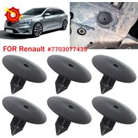 10pcs Car Wheel Arch Lining Splash Guard Trim Clips Fastener 7703077435 For Renault Clio MK2 Scenic Megane 2 3 Car Accessories