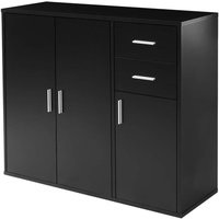 Black Sideboard Storage Cabinet for Living Room and Bedroom