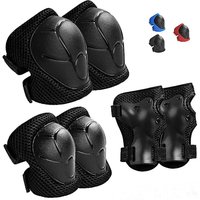 Kids Protective Gear Knee Pads and Elbow Pads 3 in 1 with Wrist Guard for Rollerblading Skateboard Cycling Skating Bike Scooter