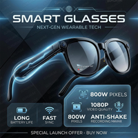 Smart AI Glasses 1080P HD Camera Video Recorder Bluetooth 5.4 Wireless Audio Headphones IP65 Waterproof Sport Men Women Eyewear